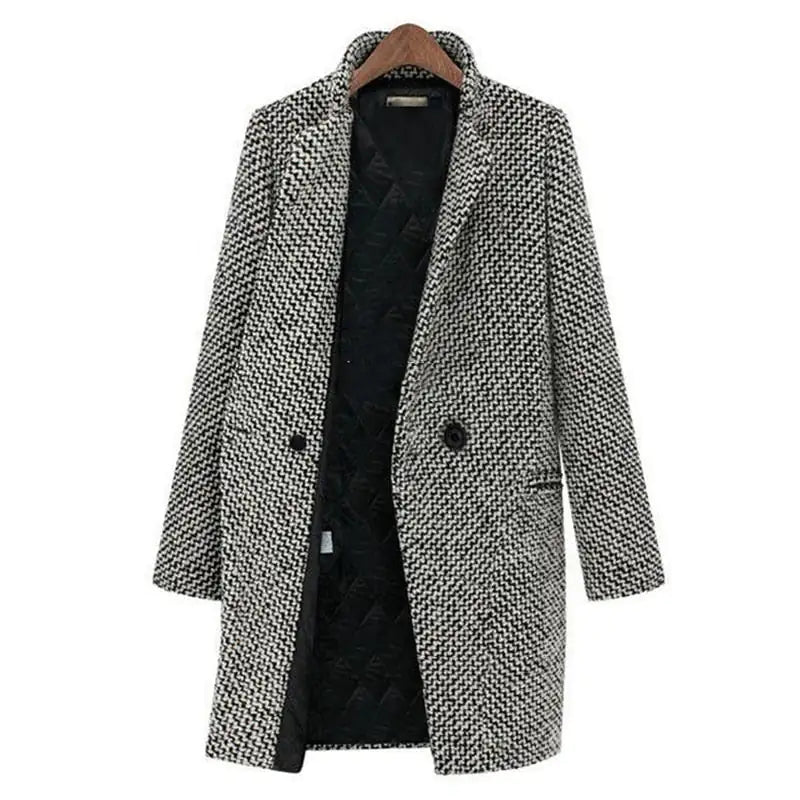 Jenny - Cappotto lungo in pied-de-poule