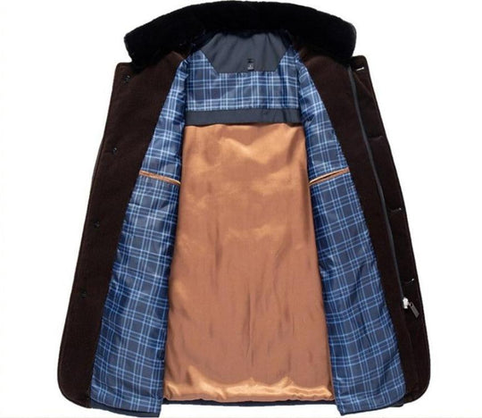 Emiliano - Giacca invernale da uomo con collo in piedi