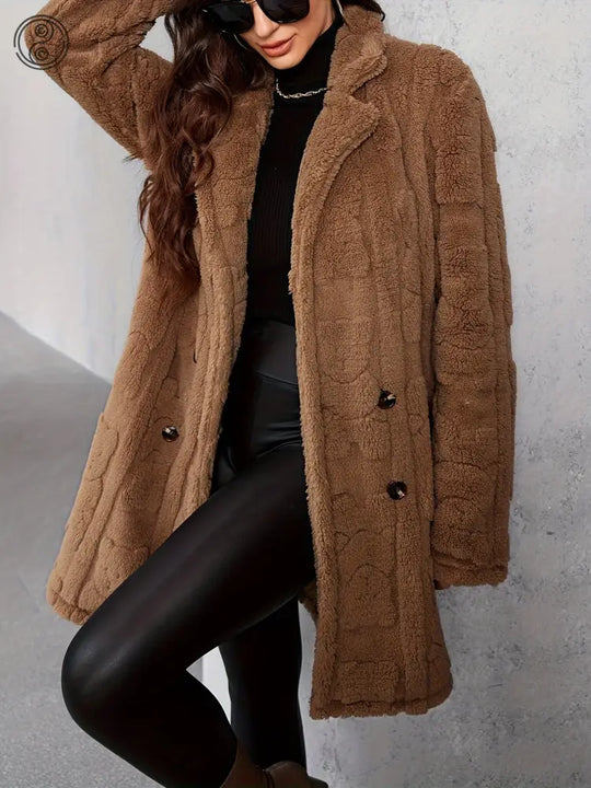 Cappotto in pelliccia sintetica