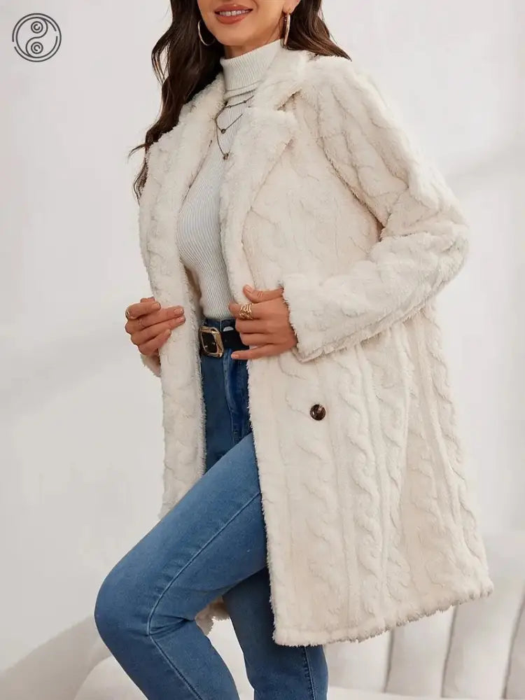 Cappotto in pelliccia sintetica